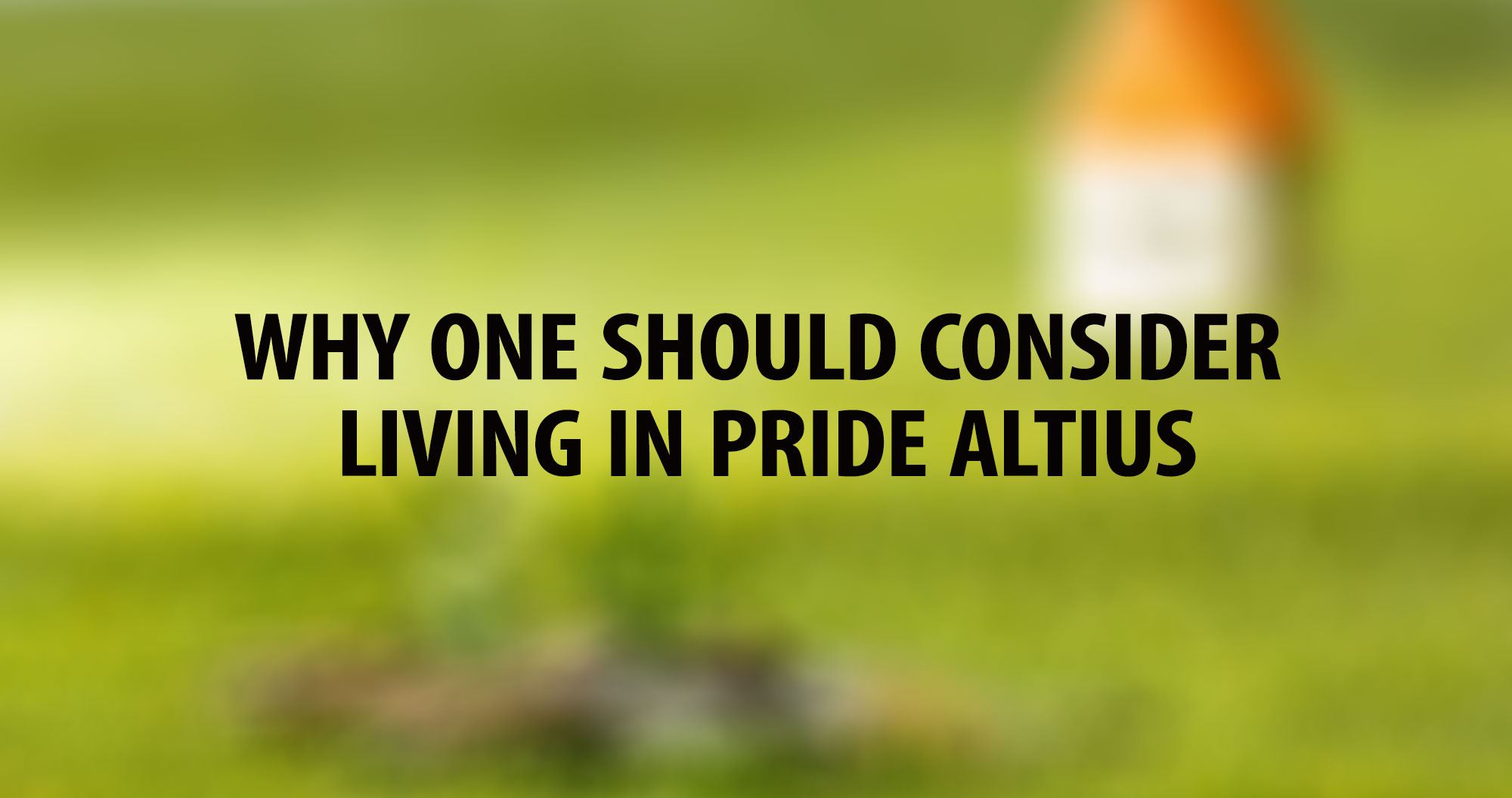 Why one should consider living in Pride Altius